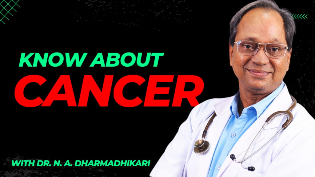 Cancer awareness visual promoting early detection, care, and hope by Dr. N. A. Dharmadhikari Clinic