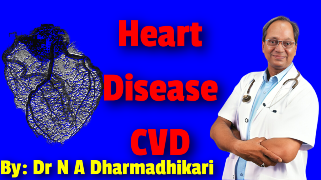 Infographic on heart disease and cardiovascular health awareness by Dr. N. A. Dharmadhikari Clinic
