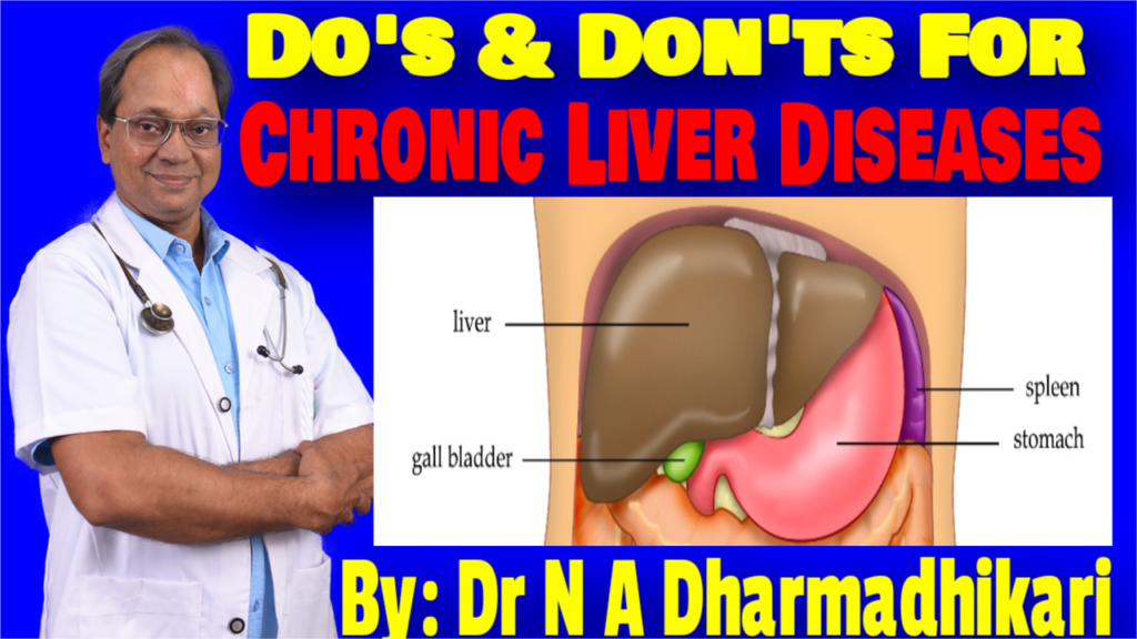 Do’s and Don’ts for Chronic Liver Diseases – Educational visual by Dr. N. A. Dharmadhikari Clinic