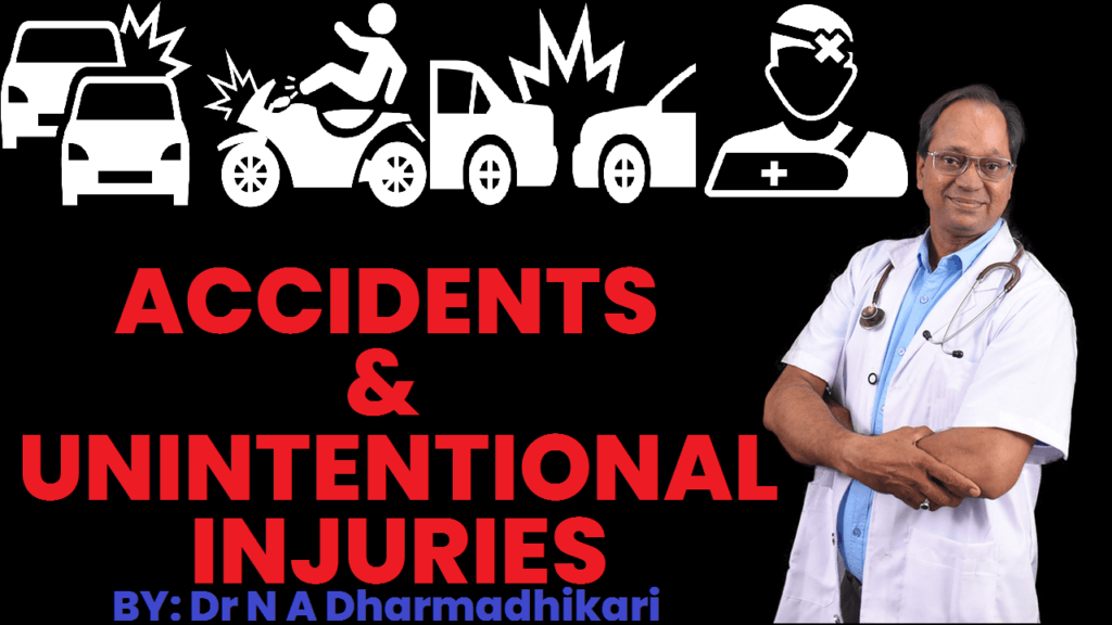 Accidents and Unintentional Injuries – Awareness infographic by Dr. N. A. Dharmadhikari Clinic