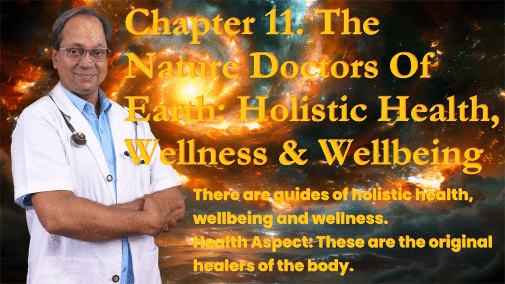 Chapter 11 The Nature Doctors Of Earth Holistic Health Wellness Wellbeing Insight Holistic health expert presenting nature-based healing methods. समग्र स्वास्थ्य के लिए प्रकृति आधारित उपचार।