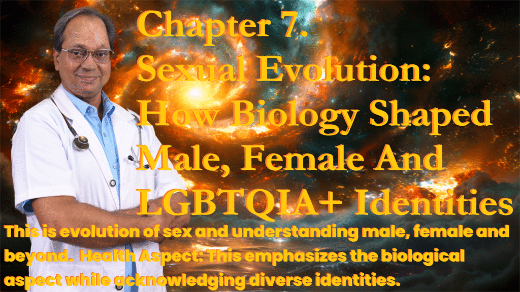 Chapter 7 Sexual Evolution How Biology Shaped Male Female And LGBTQIA Identities Holistic Health Insight Sexual evolution and diverse identities including male, female, and LGBTQIA+. यौन विकास और विविध लैंगिक पहचान।