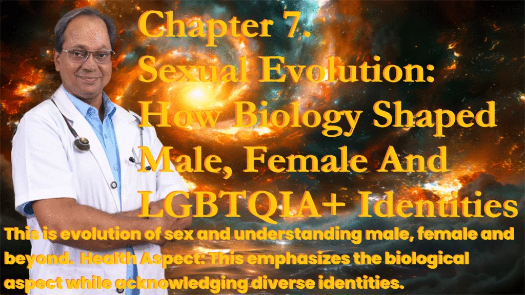 Chapter 7 Sexual Evolution How Biology Shaped Male Female And LGBTQIA Identities Holistic Health Insight Sexual evolution and diverse identities including male, female, and LGBTQIA+. यौन विकास और विविध लैंगिक पहचान।