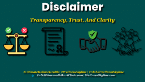 Disclaimer template image with legal agreement and protection icons — Dr. N. A. Dharmadhikari Clinic
