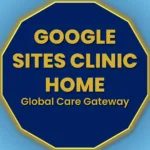 Google Sites Clinic Home button connecting visitors to the Global Care Gateway of Dr N A Dharmadhikari Clinic.
