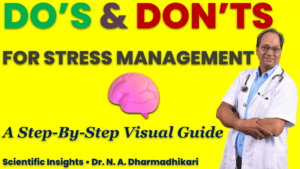 Do’s and don’ts for stress management shown as a practical visual guide
