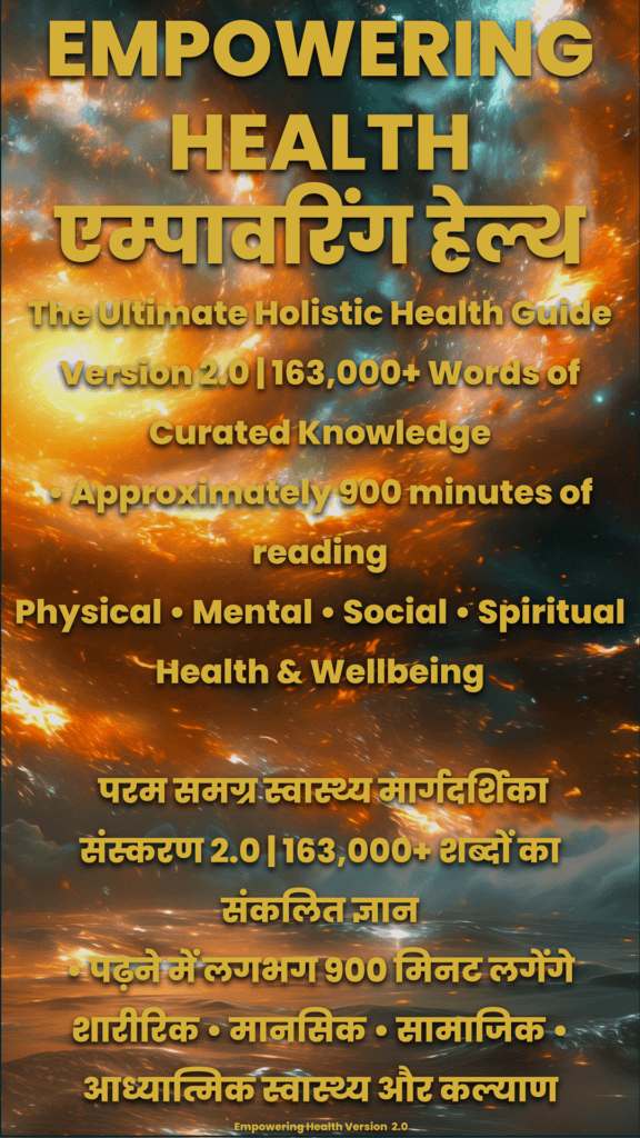 Empowering Health Version 2.0 — 163,000+ words of curated knowledge across physical, mental, social and spiritual health and wellbeing.