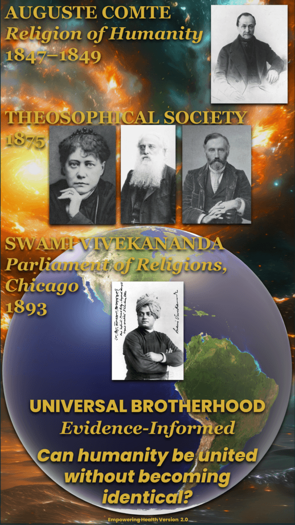 Universal Brotherhood — Evidence-Informed Extended Edition teaser template introducing shared humanity, diversity, empathy, cooperation, and universal human fellowship.